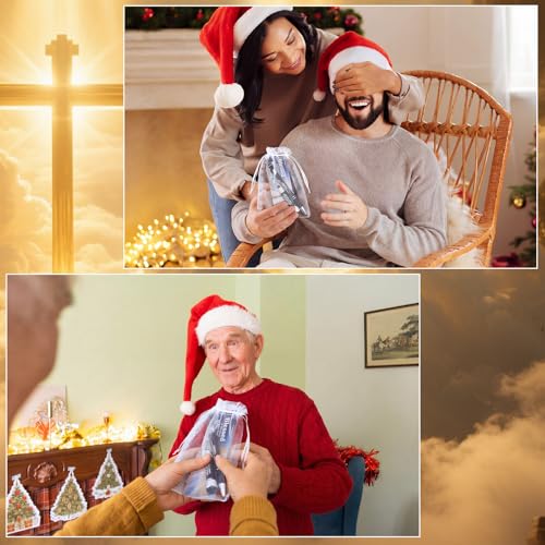 Jutom 18pcs/6 Sets Christian Gifts for Church Bulk 6 Christian Faith LED Flashlight Keychain 6 Bible Stylus Pens 6 Bookmarks for Men of God - style: Fathers of Faith