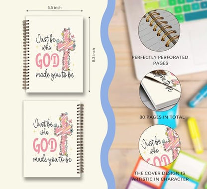 Dejfel God Pink Notebook Journal,Christian Gift for Women Girls - color: 001god