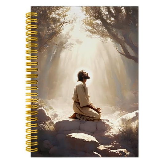 Wagoba Christian Jesus Notebook Journal, Prayer Journal, Christian Gifts for Women, Garden of Gethsemane Religious Church Notes Spiral Hardcover Notebook for Work Study, 5.5x8.3 Inch - color: Multiple color11