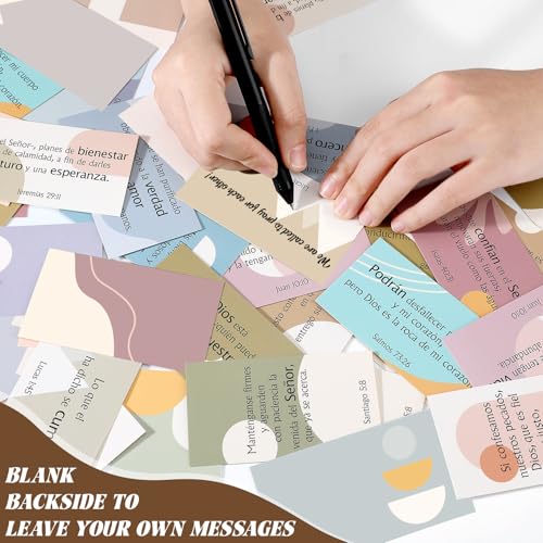 Motiskyy 200 Pcs Spanish Prayer Cards Christian Gifts, Boho - style: Boho