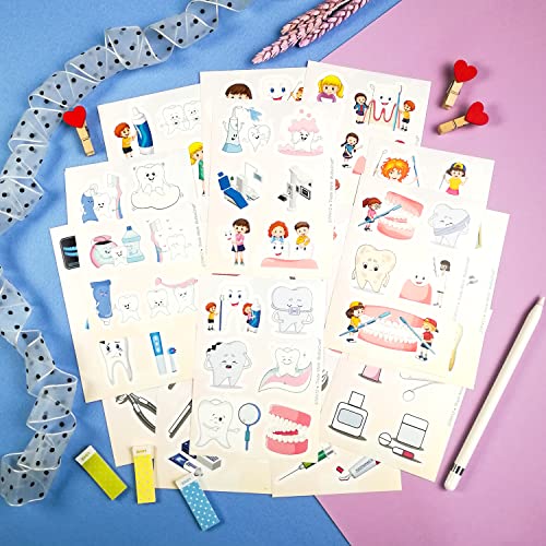 100Pcs Dental Stickers, Dentist for Dental Office, Dentary Office Supplies, Dentary Gifts - color: Dental Stickers
