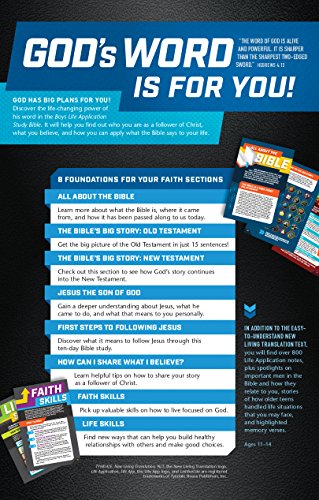 NLT Boys Life Application Study Bible (Softcover)