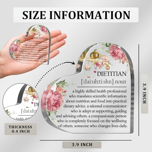 Dietitian Gifts for Women Men, Registered Dietician Gifts, Nutritionist Birthday Appreciation Gifts, Inspirational Desk Decorative Sign for Home Office, Dietitian Definition Plaque - style: Dietitian