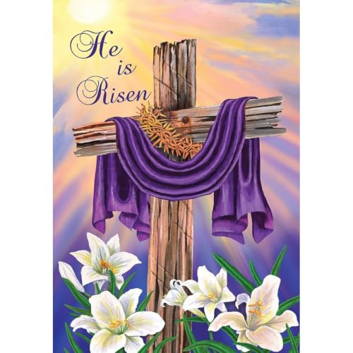 Briarwood Lane Easter Cross Garden Flag - color: Cross