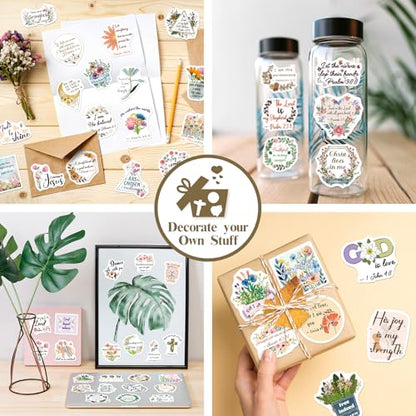 200PCS Bible Verse Stickers, Christian Jesus Faith Stickers