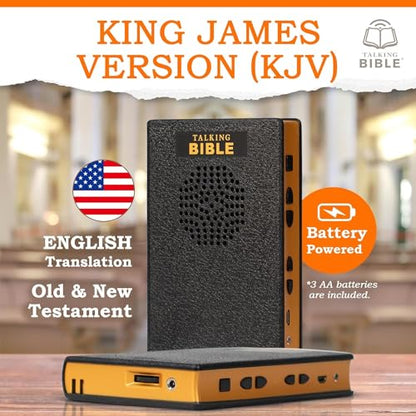 KJV Audio Bible Player | Battery Powered | Black
