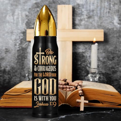 Christian Gifts for Men, Fathers Day Christian Gifts, Church Fathers Day Gift, Pastor Appreciation Gift, 17 oz Faith Based Inspirational Religious Bullet Tumbler for Men, Dad, Pastor