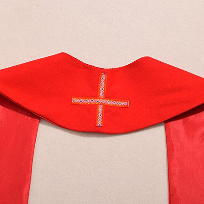 BLESSUME Church Pastor Mass Stole - color: Red