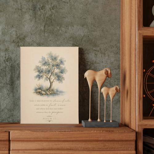 DIENADFX Christian Bible Verses Tree Canvas Wall Art Decor Pictures 11x14