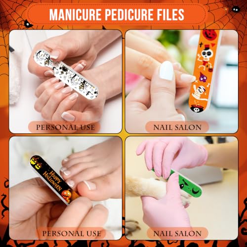 50 Pack Halloween Mini Nail Files Bulk Halloween Gifts for Women - style: Halloween