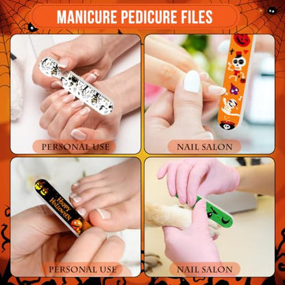 50 Pack Halloween Mini Nail Files Bulk Halloween Gifts for Women - style: Halloween