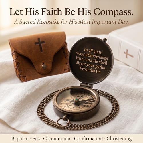 Baptism Gifts for Boys – Confirmation & First Communion Compass Gift