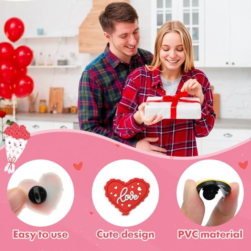 Cute Pins Bulk, Funny Lapel Badge Pins Rubber Brooch Pins for Backpacks, Hats, Bags - style: Heart-20PCS