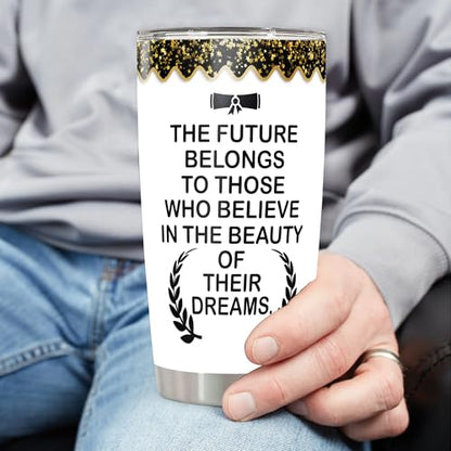 Personalized Graduation Tumbler 2026 Stainless Steel 20 oz 30 oz – Class of 2026 Insulated Travel Coffee Mug with Lid for Women Girls High School Senior - color: Graduation 499