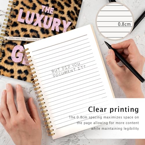 Fashionable Leopard Notebook, Trendy Cheetah Print Notebooks for Note Taking, Funky Leopard Journal, Luxury Modern Journals for Writing, Aesthetic Office Supplies, 5.5x8.3 Inch - color: 05-Bible(09)