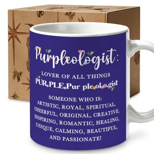 Funny Purpleologist Definition Mug 11oz, Purple Lover Coffee Cup - color: Purpleologist Definition