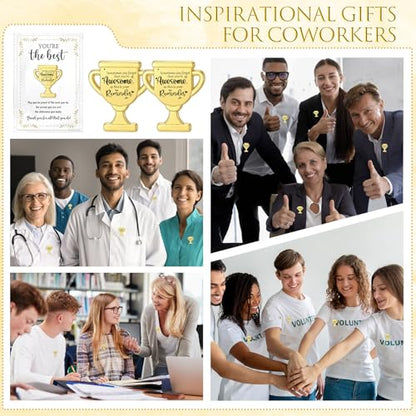 60 Sets Employee Appreciation Gifts Bulk, Trophy Pins,Awesome - style: Awesome