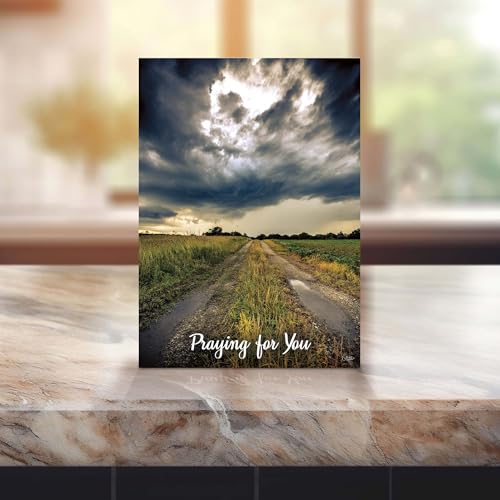 KJV Storm Landscape Praying for You Card, 1 Count - color: Embrace the Storm