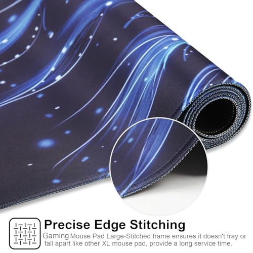 XXL Gaming Mouse Pad 35.4x15.7 Professional Large Mouse Pad & Computer Game Mouse Mat-90x40 Flowershape - color: Flowershape, size: 35.4L x 15.7W inches