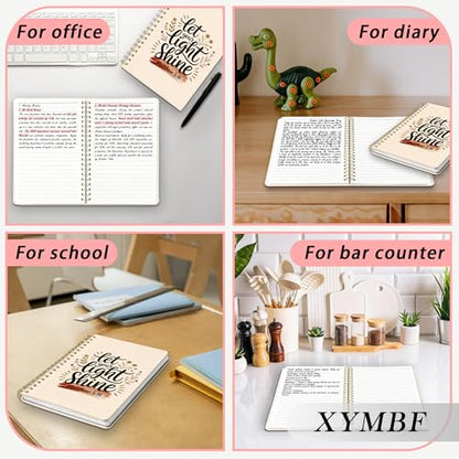 Boho Christian Notebook Journal, Let Your Light Shine Bible Notebooks for Note Taking, Prayer Journal,Inspirational Religious Hardcover Spiral Notebook 5.5x8.3 Inch - color: Color-7