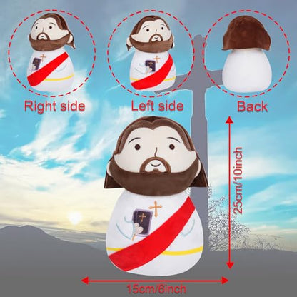 Jesus Plush Doll Bible Stuffed - First Communion Stuffed Animal Jesus Perfect for Kids and Adults Ideal Prayer Gift Religious Keepsake Red 11 Inch - style: Red Jesus Doll