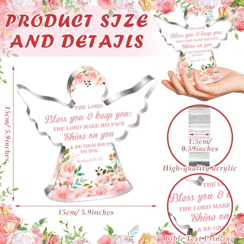 Gerrii Christian Gifts Women Angels Spiritual Desk Decor, Floral Angle - style: Floral Angle