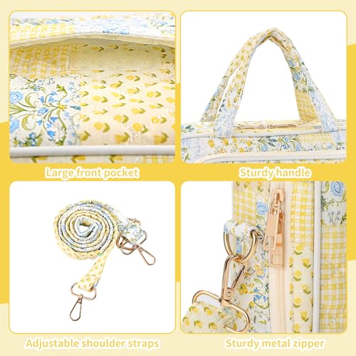 BESARME Large Bible Bags for Women with Strep, Spliced Flower - color: Spliced Flower, size: Extra Large