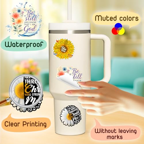 4 Pcs Christian Motivational Sticker for Women - Bible Verse Vinyl Stickers - color: Bible Verses 1