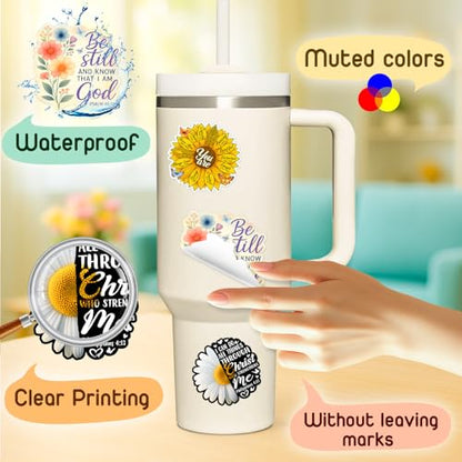 4 Pcs Christian Motivational Sticker for Women - Bible Verse Vinyl Stickers - color: Bible Verses 1