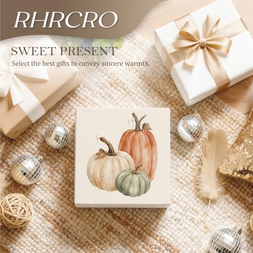 Fall Pumpkin Decor Wooden Box Sign - color: Fall-6