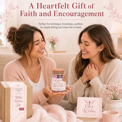 Bible Verses Jar for Women, 92 Bible Verses Read Me When You Need, Christian Gifts for Women, Friends, Mom, Sister, Daughter - color: Read This When Bible Verses Jar