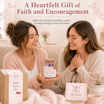 Bible Verses Jar for Women, 92 Bible Verses Read Me When You Need, Christian Gifts for Women, Friends, Mom, Sister, Daughter - color: Read This When Bible Verses Jar