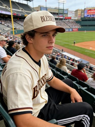 Men Women Blessed Trucker Hat Christian Baseball Cap Trendy Religious Gifts - color: Blessed-brown/Beige