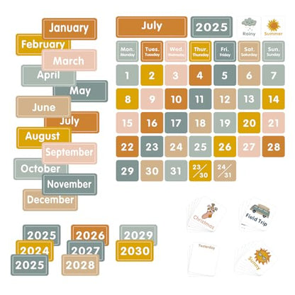 REGELETO Boho 46+3 Pockets Calendar Pocket Chart with 92 Cards for Classroom,Large Size: 28.75 x 24 inch Black Monthly Calendar and Weather Pocket Chart for Students Learning for Home or School - size: 46+3 Pockets