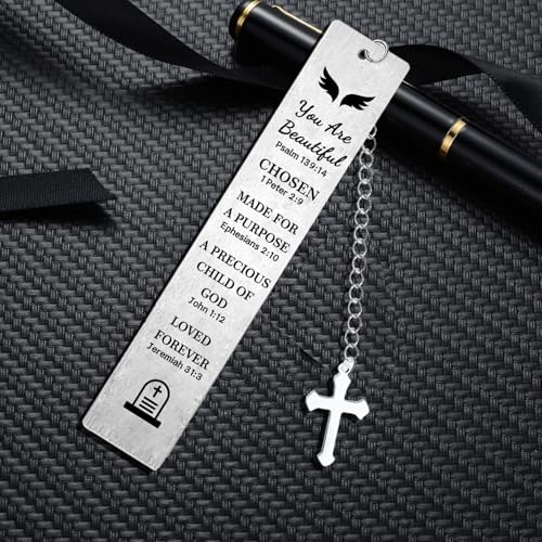 Christian Gifts for Women Christian Bookmarks Religious Bookmark Bible Bookmark for Women - color: Silver