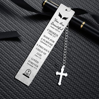 Christian Gifts for Women Christian Bookmarks Religious Bookmark Bible Bookmark for Women - color: Silver