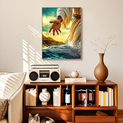 Diamond Art Kits for Adults, Jesus Diamond Painting Kit, 12x16 Inch - color: CYDP1P09