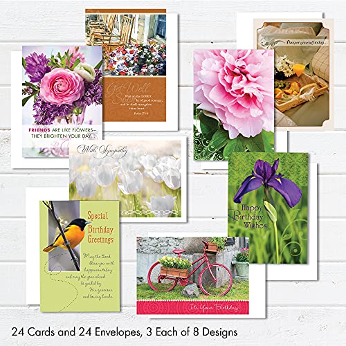 Designer Greetings Faithfully Yours Assorted Cards 24 Pack