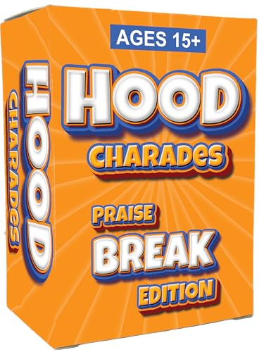 Hood Charades : Praise Break Edition Gospel Church Party Card Game, Act It Out & Talk It Out Challenges that spark laugh out loud rounds at game night, fellowships, reunions, cookouts, and kickbacks