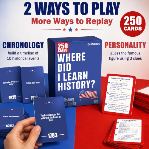 Quokka Trivia Game for Families - Fun Educational Trivia Cards - color: Dark Blue