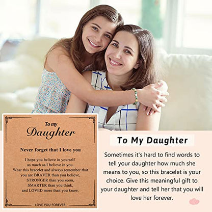 UPROMI To My Daughter/Granddaughter/Niece Bracelet Gifts for Girls - style: Daughter