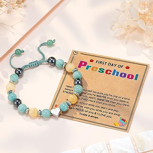 UPROMI To My Daughter/Granddaughter/Niece Bracelet Gifts for Girls - style: First Day of Preschool