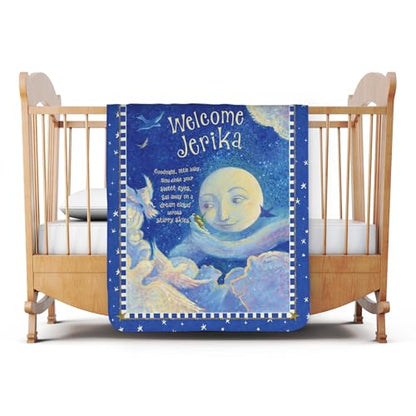 I See Me! Personalized Blanket – Custom Name Gift for Baby, Baptism or Christening – Sherpa Throw Blanket
