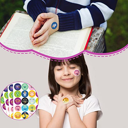 Geyee 600 Pcs Christian Religious Stickers for Kids, Bible Style - style: Bible Style