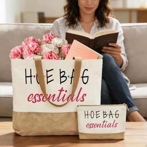 FriendsTote Bag, Funny gift Friend Tote bag, Best friend Makeup Bag, for Women Men Best Friends Birthday Gift - color: Hoebag 0160
