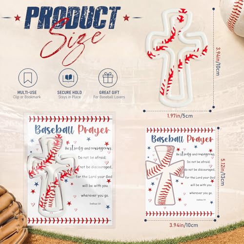 A Pocket Blessing Baseball Cross Edition, Handmade Token, 20 Sets