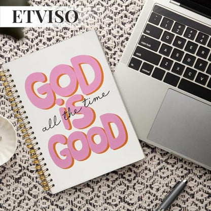 Pink Bible Journal Notebook for Women, Inspirational Christian Gifts for Women, Prayer Bible Supplies Journal, Church Notes Notebook, Cute Preppy Aesthetic Hardcover Spiral Notebooks 5.5x8.3 - color: 03-Bible