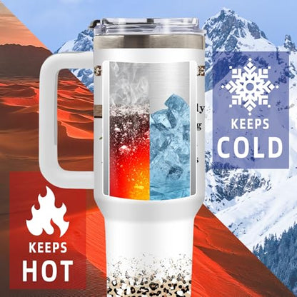 DUUV Christian Tumbler 40oz, Insulated Christian Gifts for Women - color: Christian Flowers