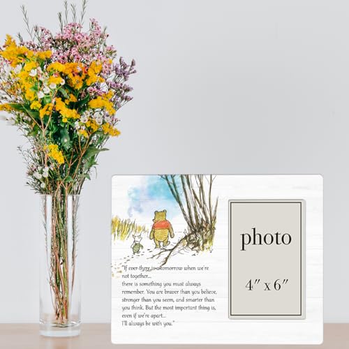 Pooh Bear Quote Picture Frame, Classic Pooh Bear Nursery Gifts - color: If