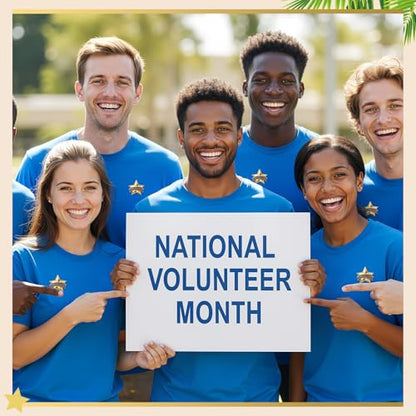 Sayglossy 30 Sets Volunteer Awards Gifts Bulk Star Enamel Pins on Card Volunteer Lapels Pins Reward Thank You Cards Employee Appreciation Gifts for Staff Recognitions - style: Volunteer